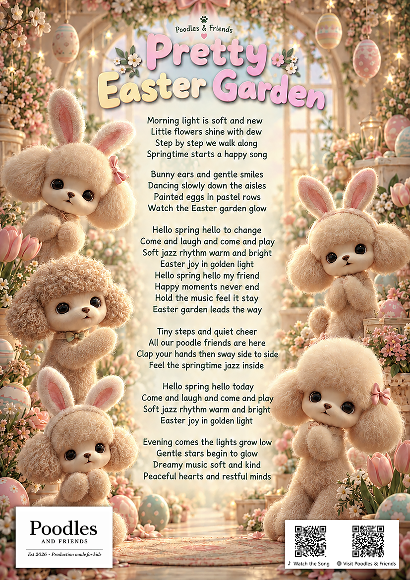 Pretty Easter Garden 🌸🐣  – Free Printable Learning Song Sheet
