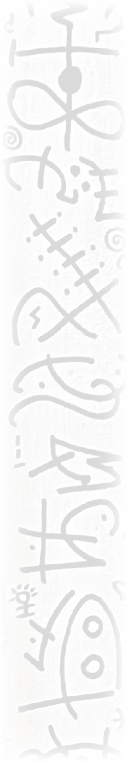 Abstract glyphs from one of Lynnda Pollio's works of Frequency Art