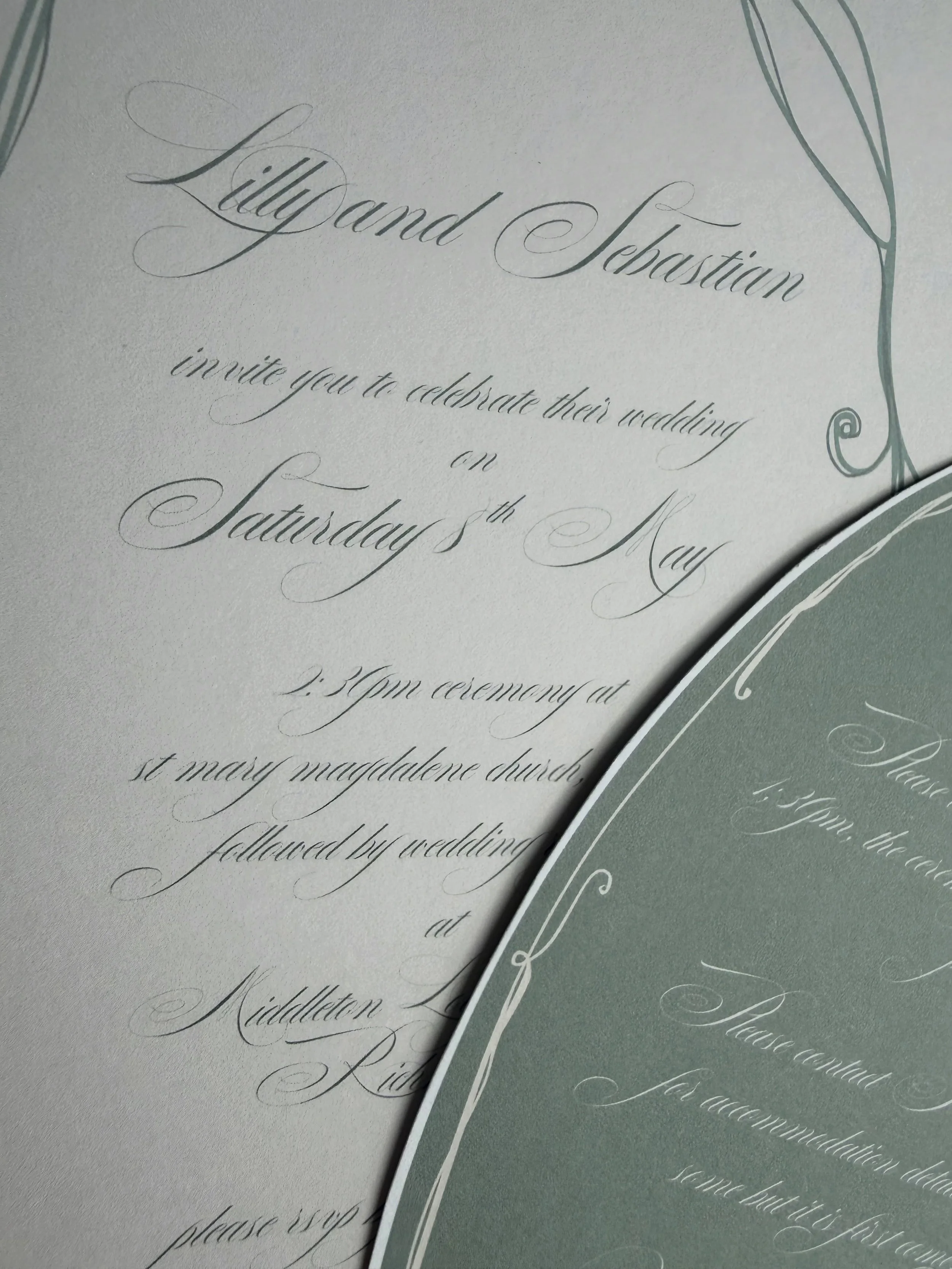 A romantic blend of soft duck egg blue tones and delicate hand-drawn florals, a truly timeless suite. 

#bride #wedding #stationery #2027bride #bespoke