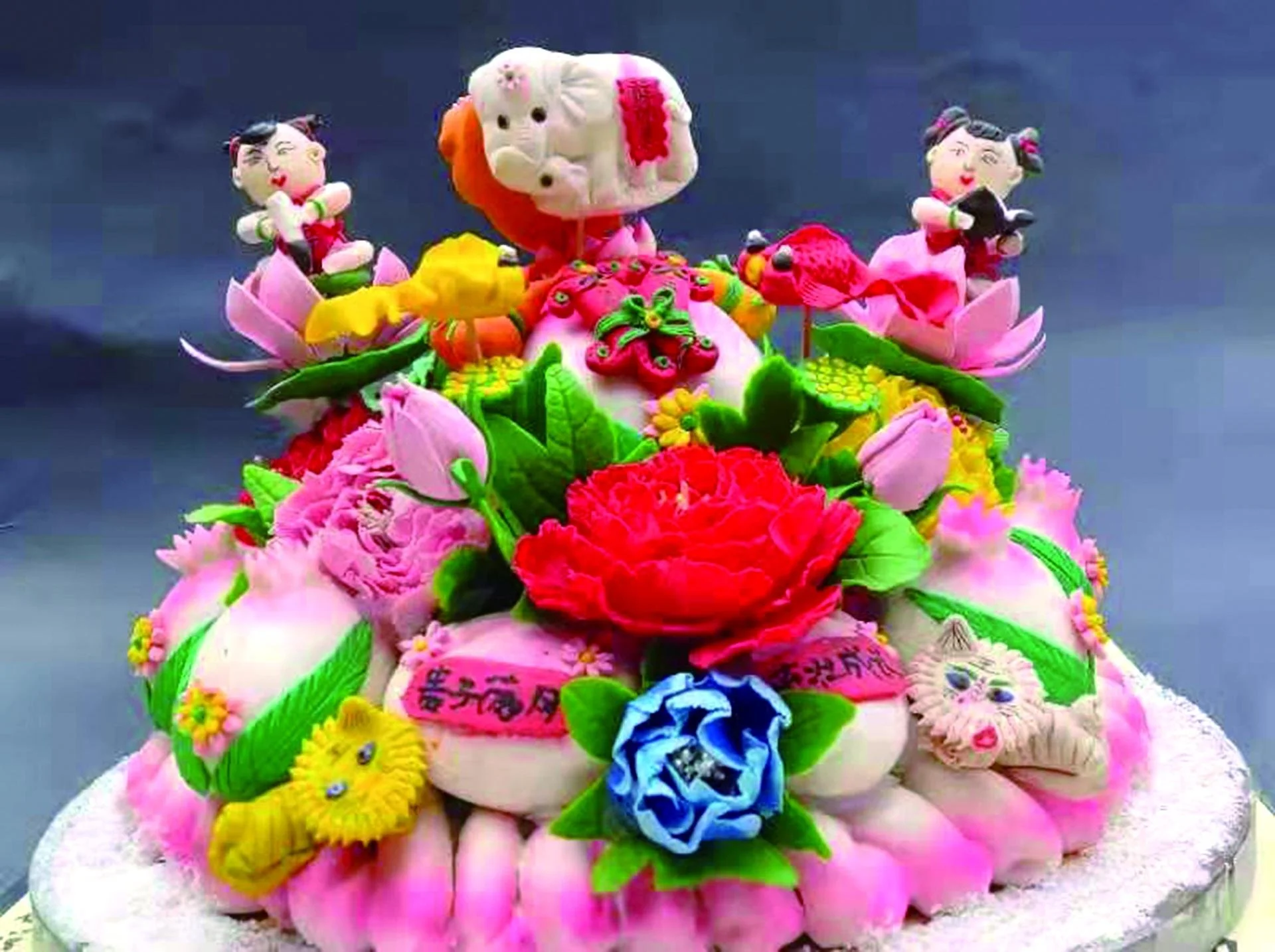 Image de décoration artistique de sculpture en pâte de Jinzhou