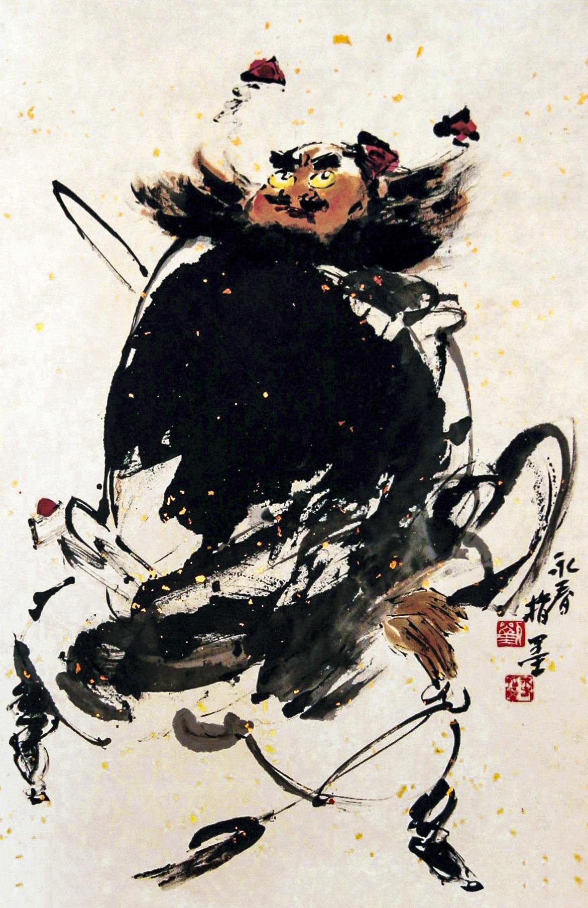 Art de la peinture au doigt (ou "encre au doigt")