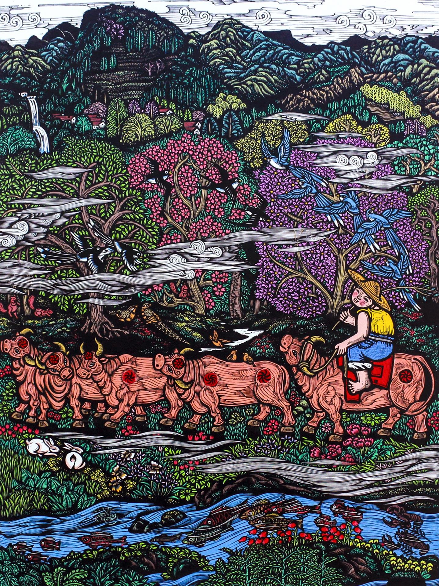 Gravures traditionnelles sur bois