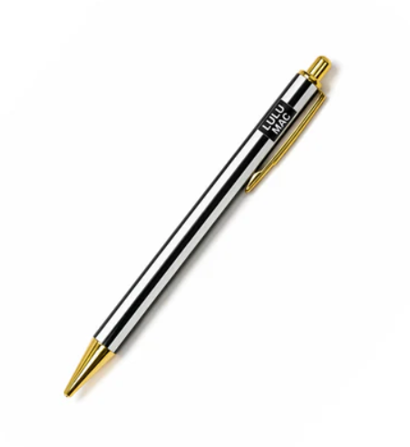 LuLu Mac Black/White Stripe Ink Pen