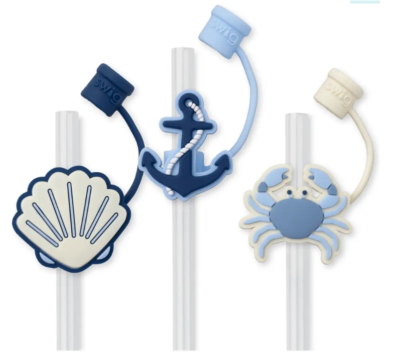 Shoreline Straw Topper Set
