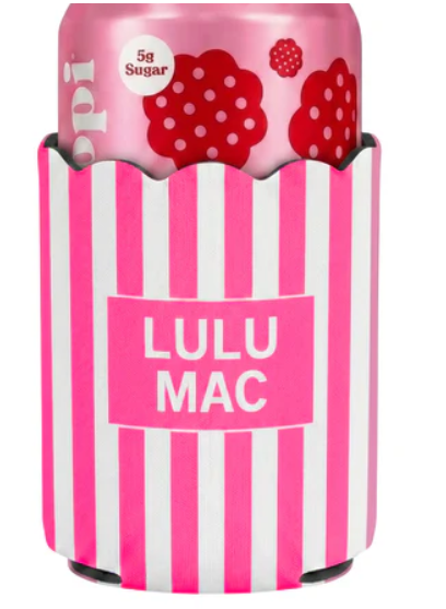 LuLu Mac Pink Stripe Koozie