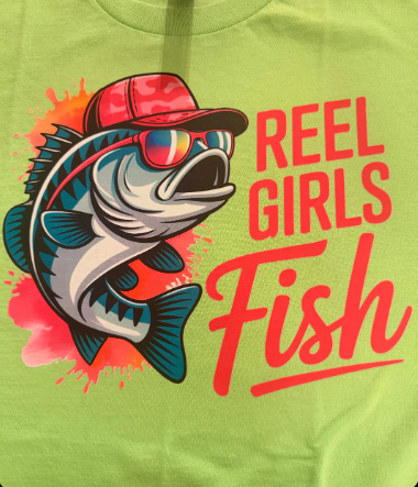 Reel Girls Fish Graphic Tee