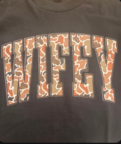 Camo Wifey Graphic Tee