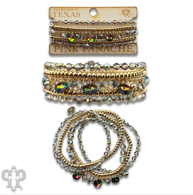 Rhinestone drops bracelet