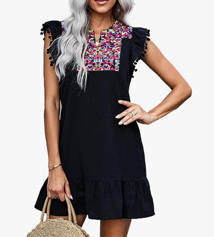 Boho Chic Embroidered Dress