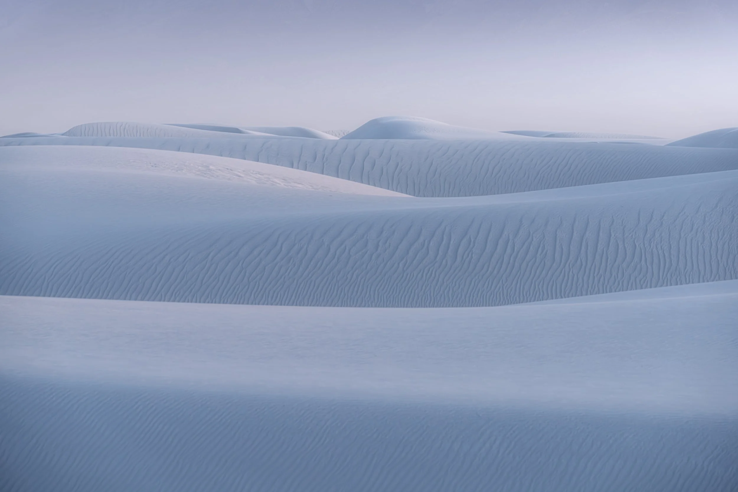 Dusk at White Sands