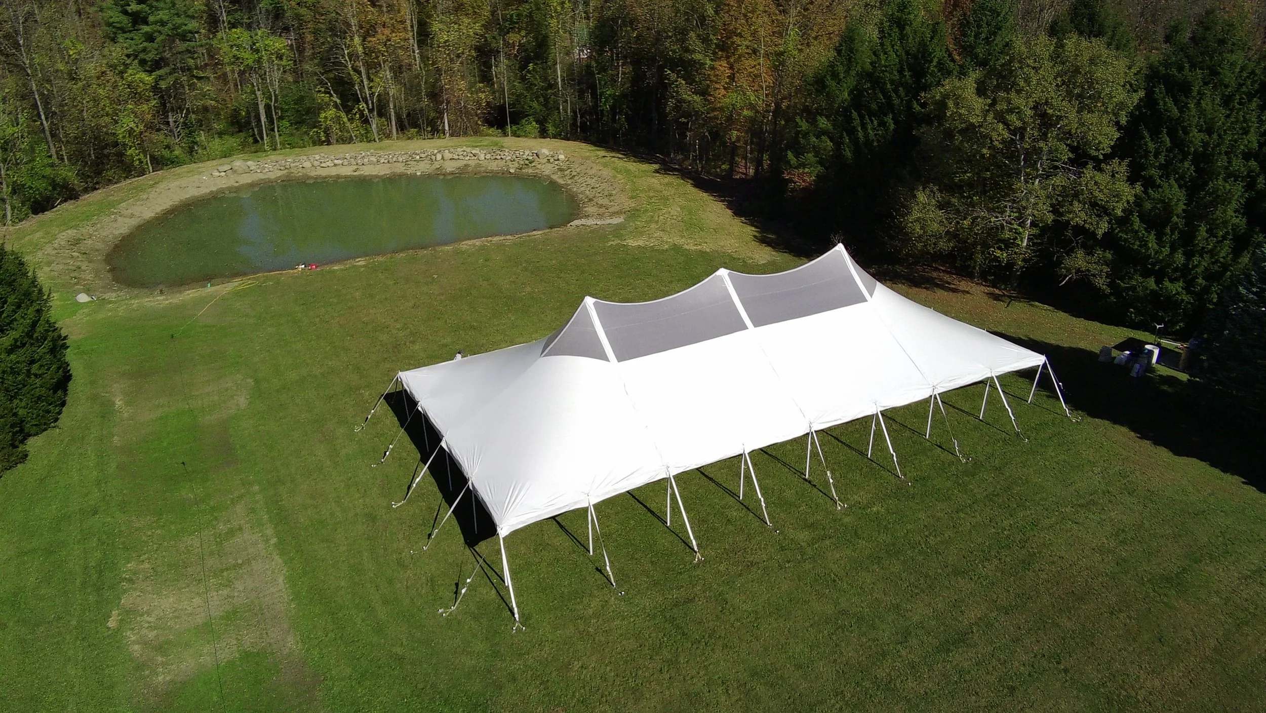 Skylight Wedding Tent Setup. Setup by Whalen Tents