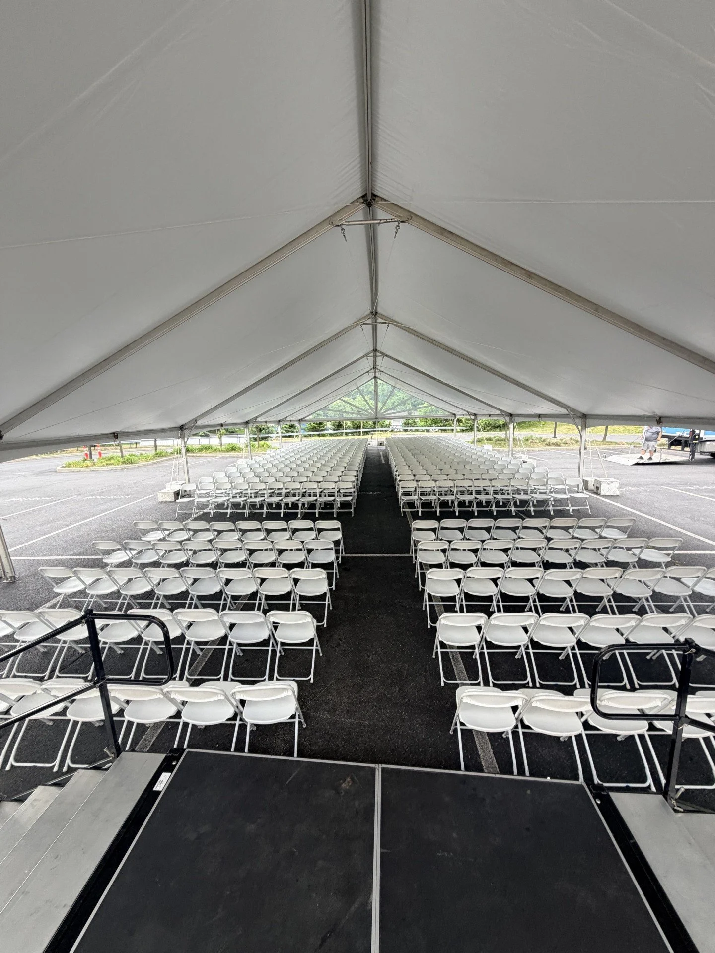 KIIP Albany Charter Elementary Graduation 2026 Tent and Chair Setup