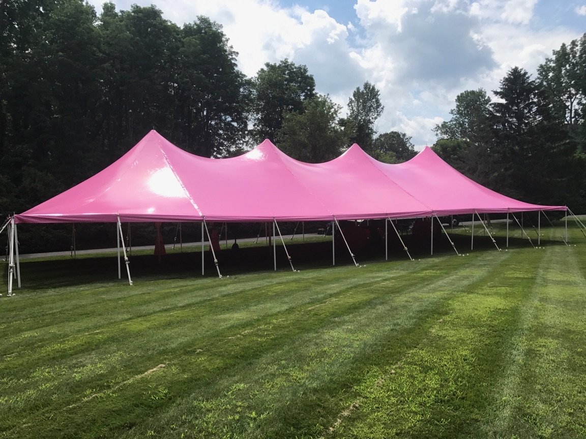 Pink Tent setup by Whalen Tents