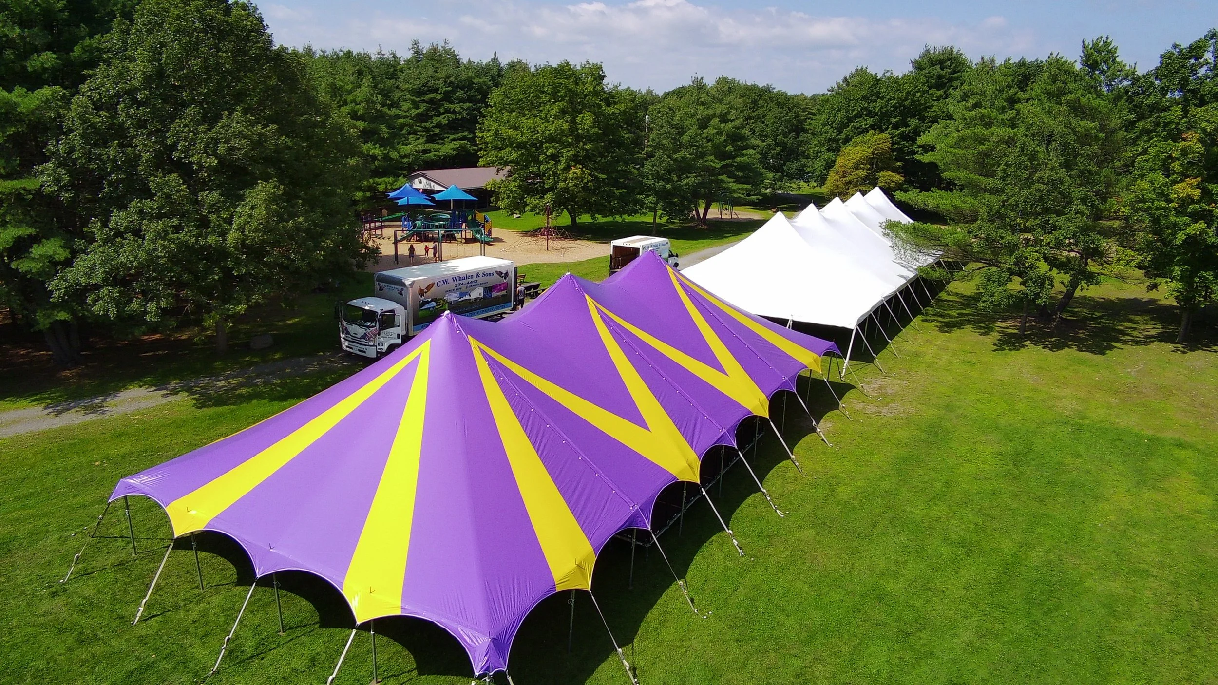 Matla Community Day Celebration setup by Whalen Tents