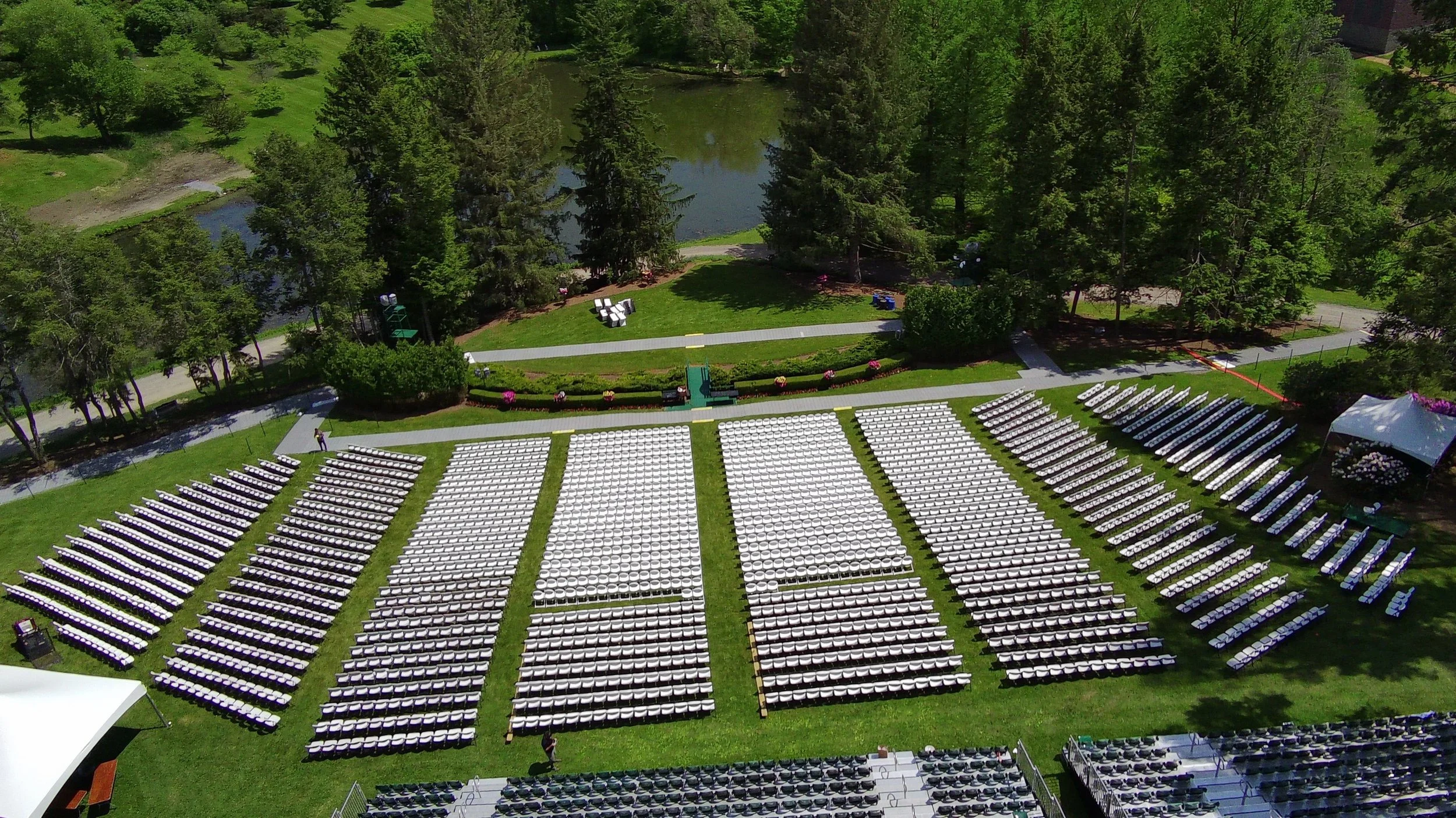 Vassar College 2026 Commencement Chair Setup 