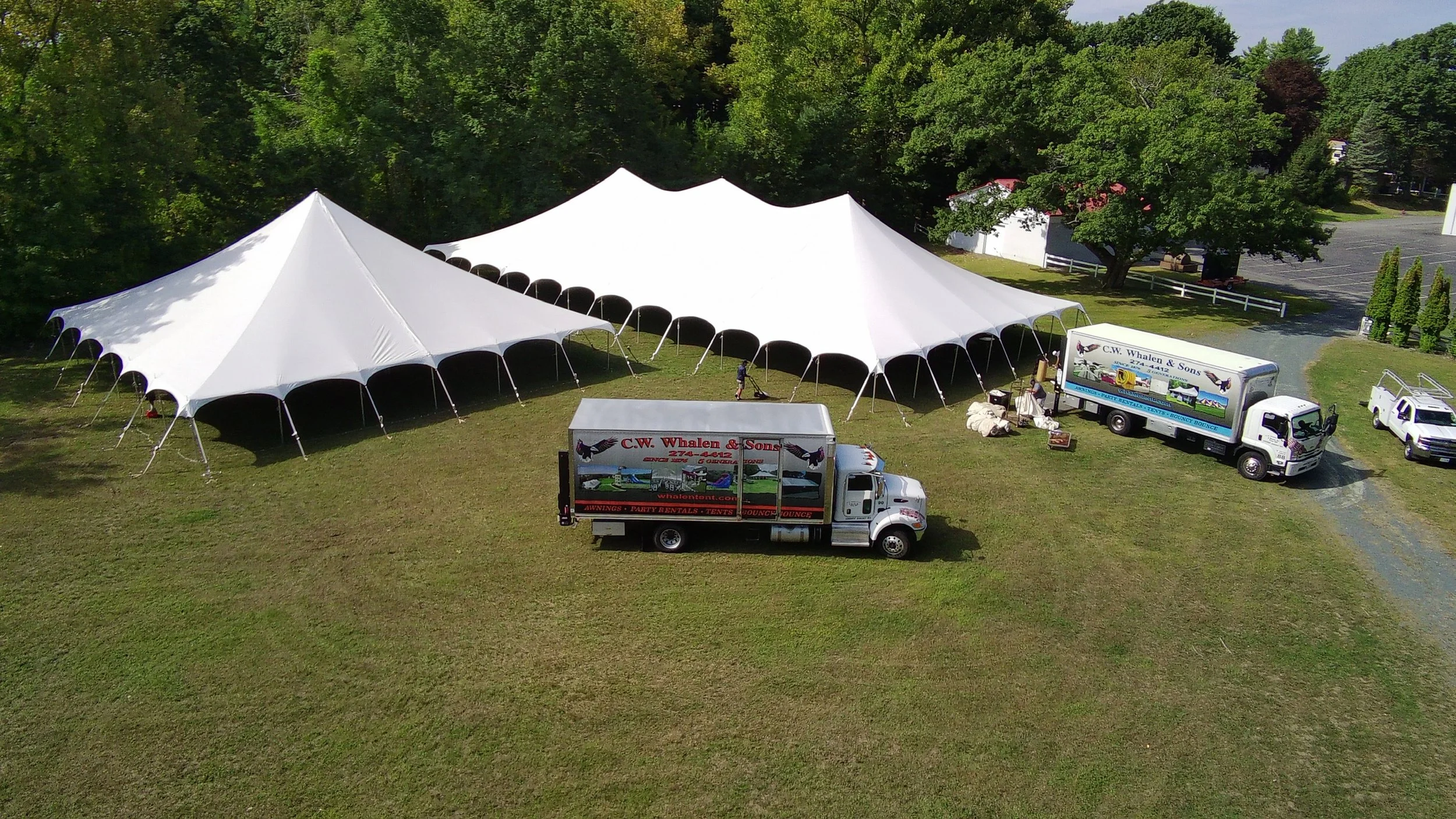 Rhett Fundraiser setup in Troy, NY setup by Whalen Tents