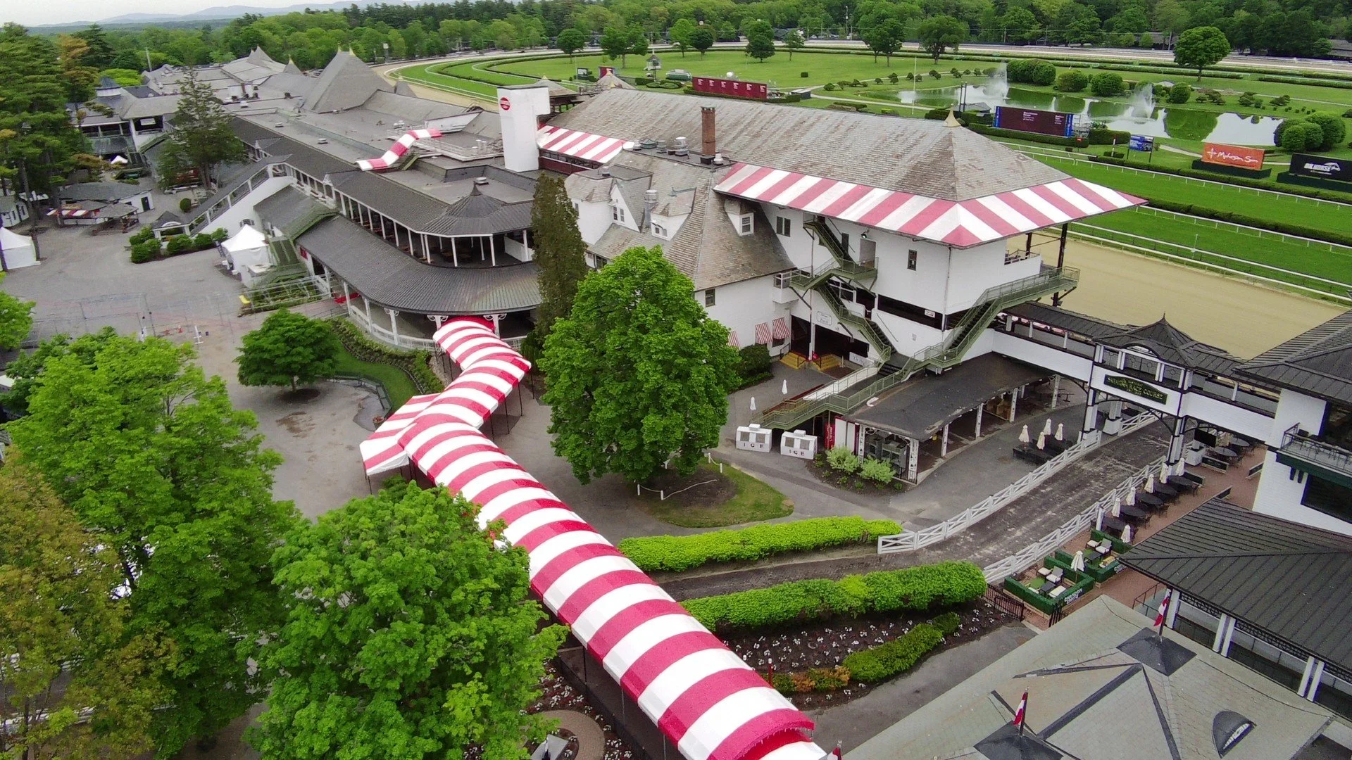 Entrance Way Awning At the Saratoga Racetrack
