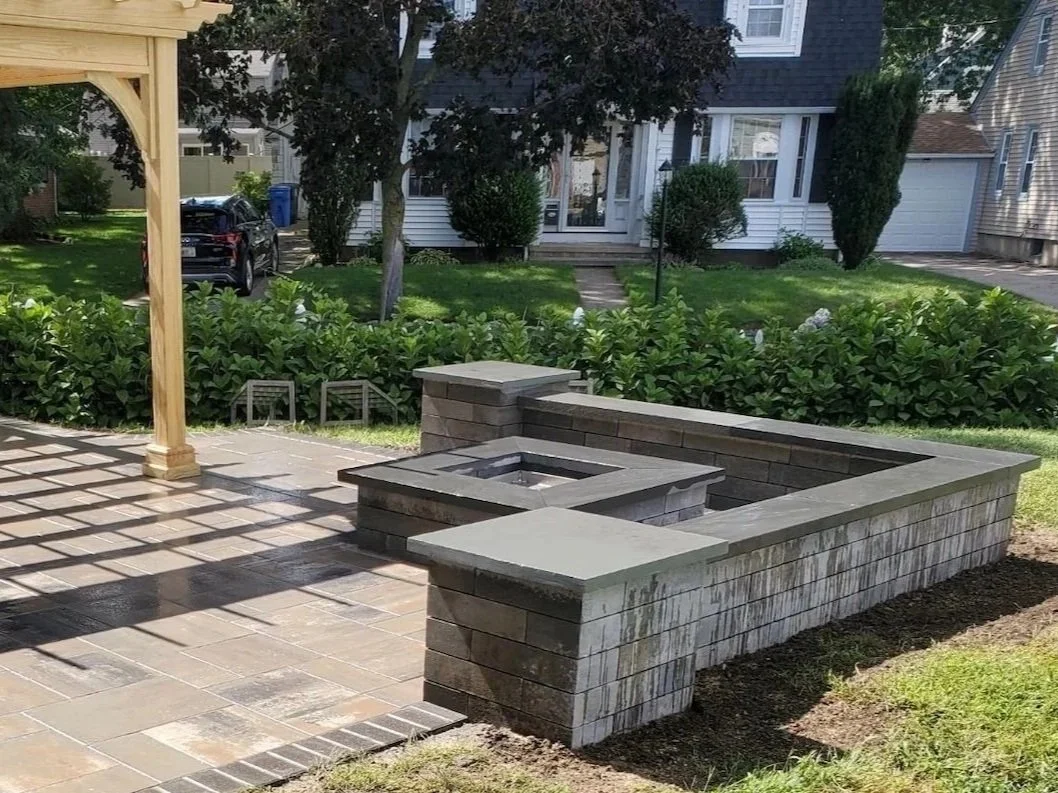 Seating walls and fire pits in Bristol, RI