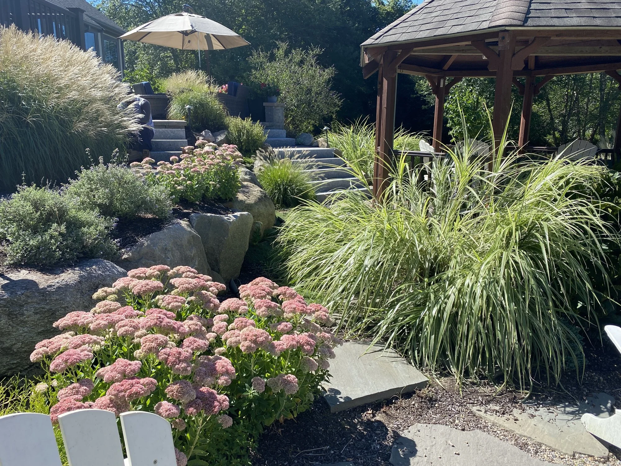 irrigation system installation Wakefield RI planting beds and shrub borders on zoned drip irrigation