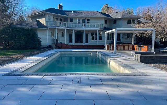 Paver patio, pergola, and outdoor kitchen installs in Wakefield, RI