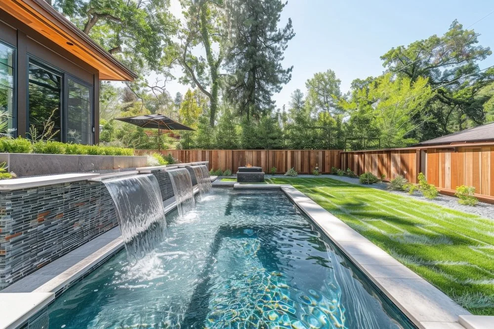Backyard pool fencing in Exeter, RI