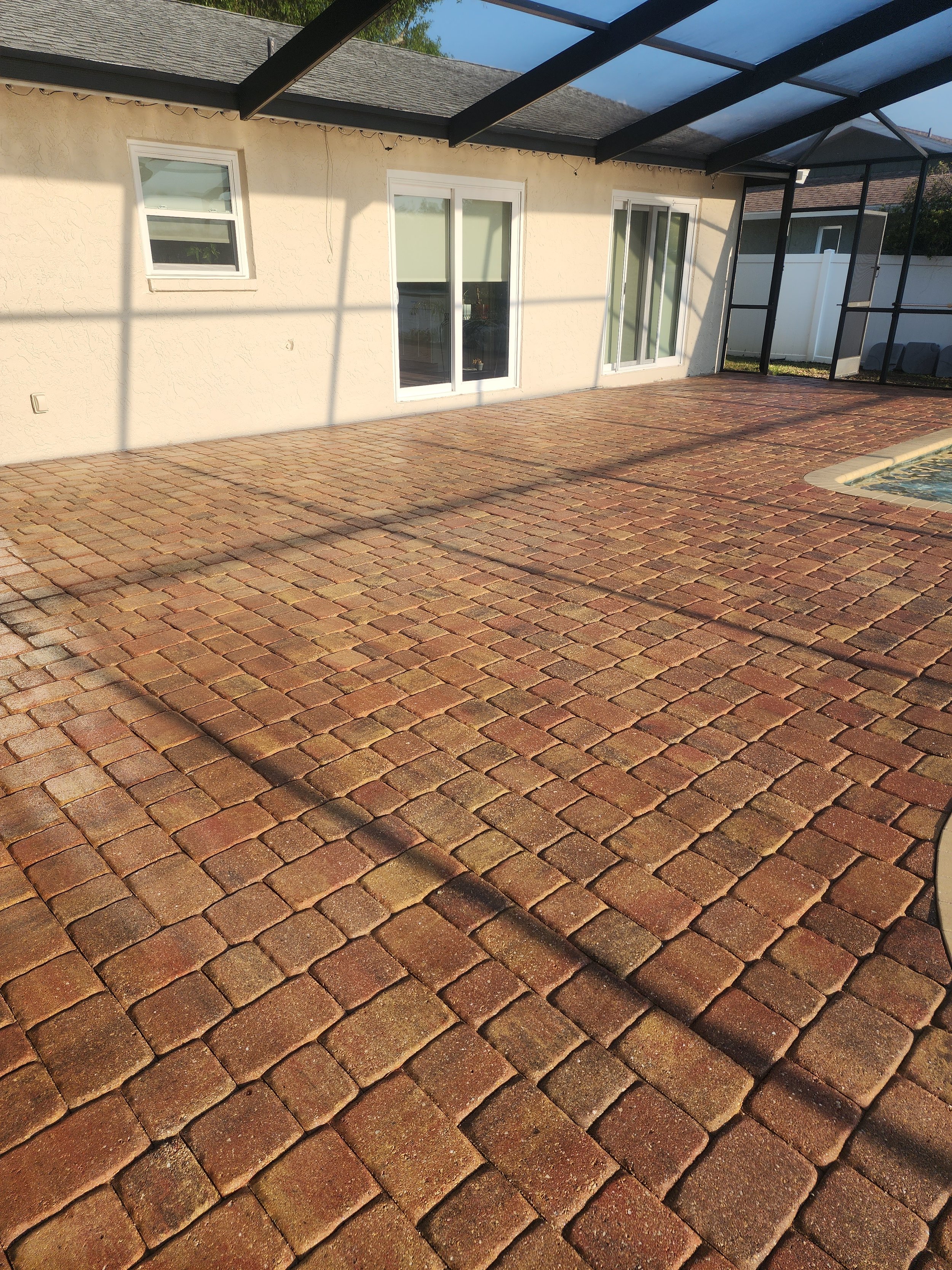 Snell Isle clean and paver sealing after