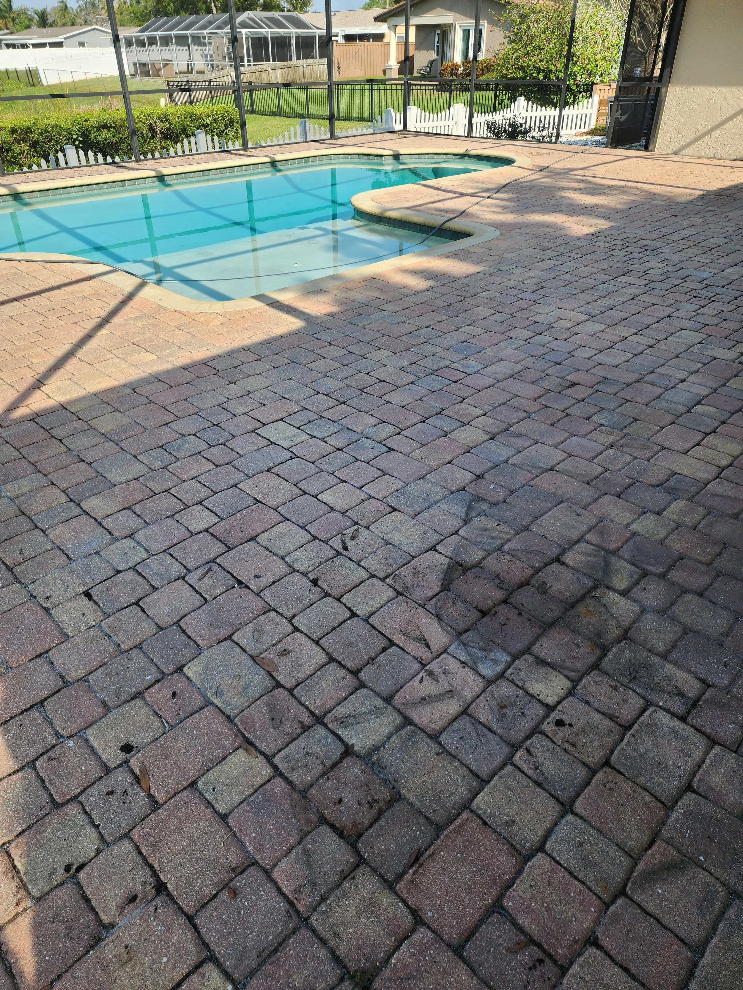St Pete Beach Paver sand and seal before