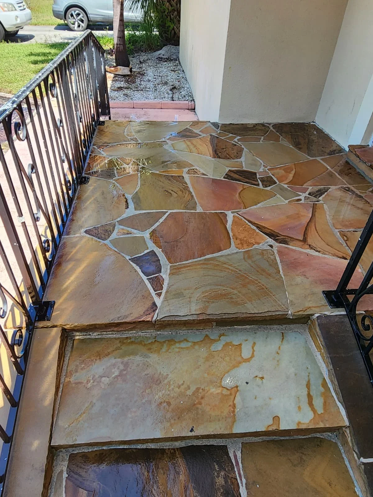 st pete porch pressure washing after Jungle Nation