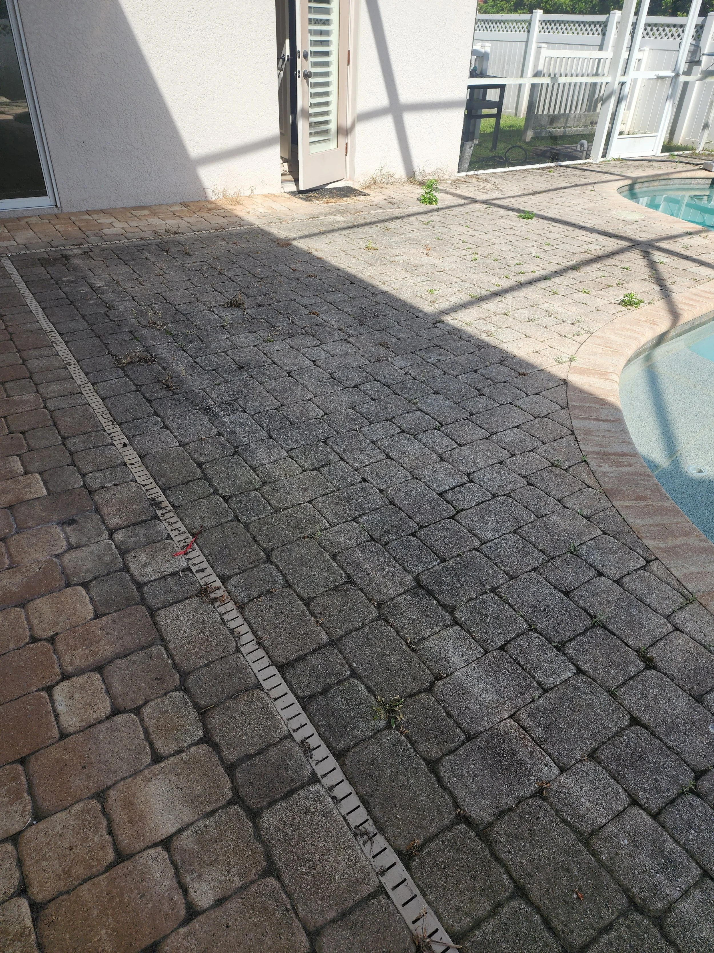 Snell Isle clean and paver sealing before