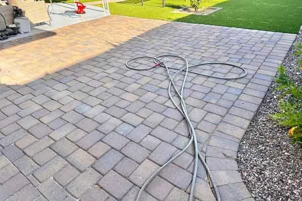 Old NE Paver sealing before