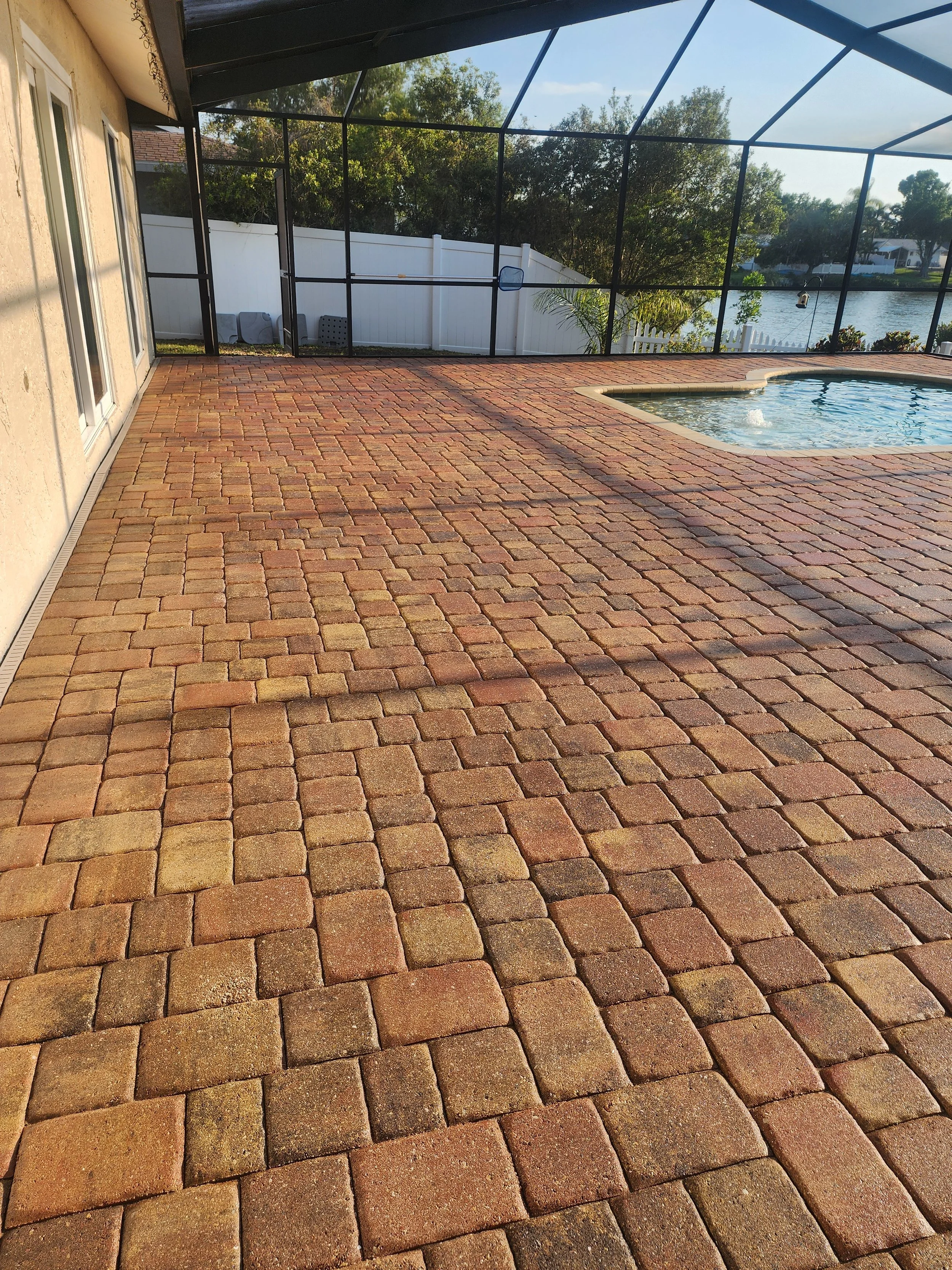 St Pete Beach Paver sand and seal after