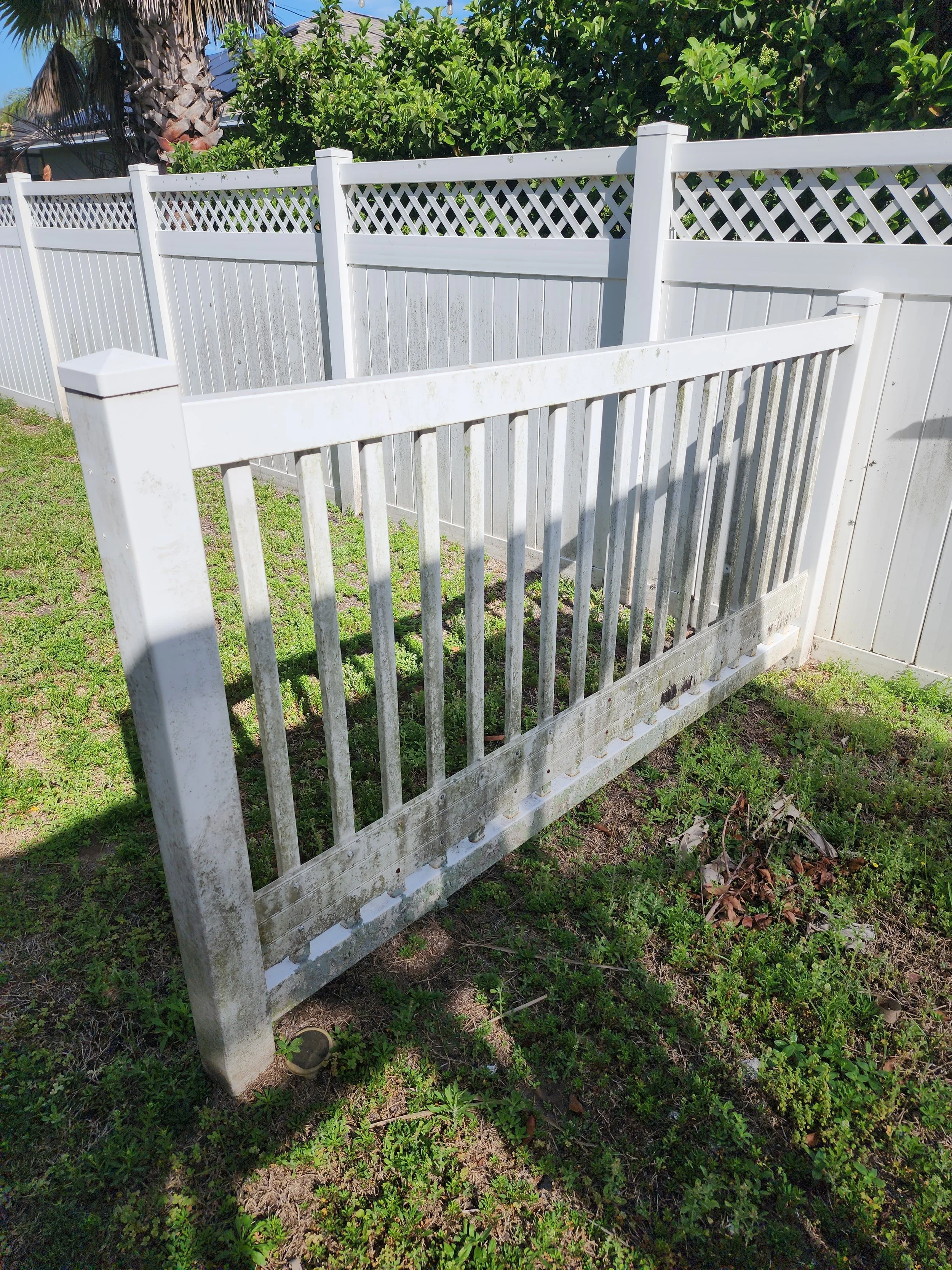 belleair vinyl fence pressure wash before Jungle Nation
