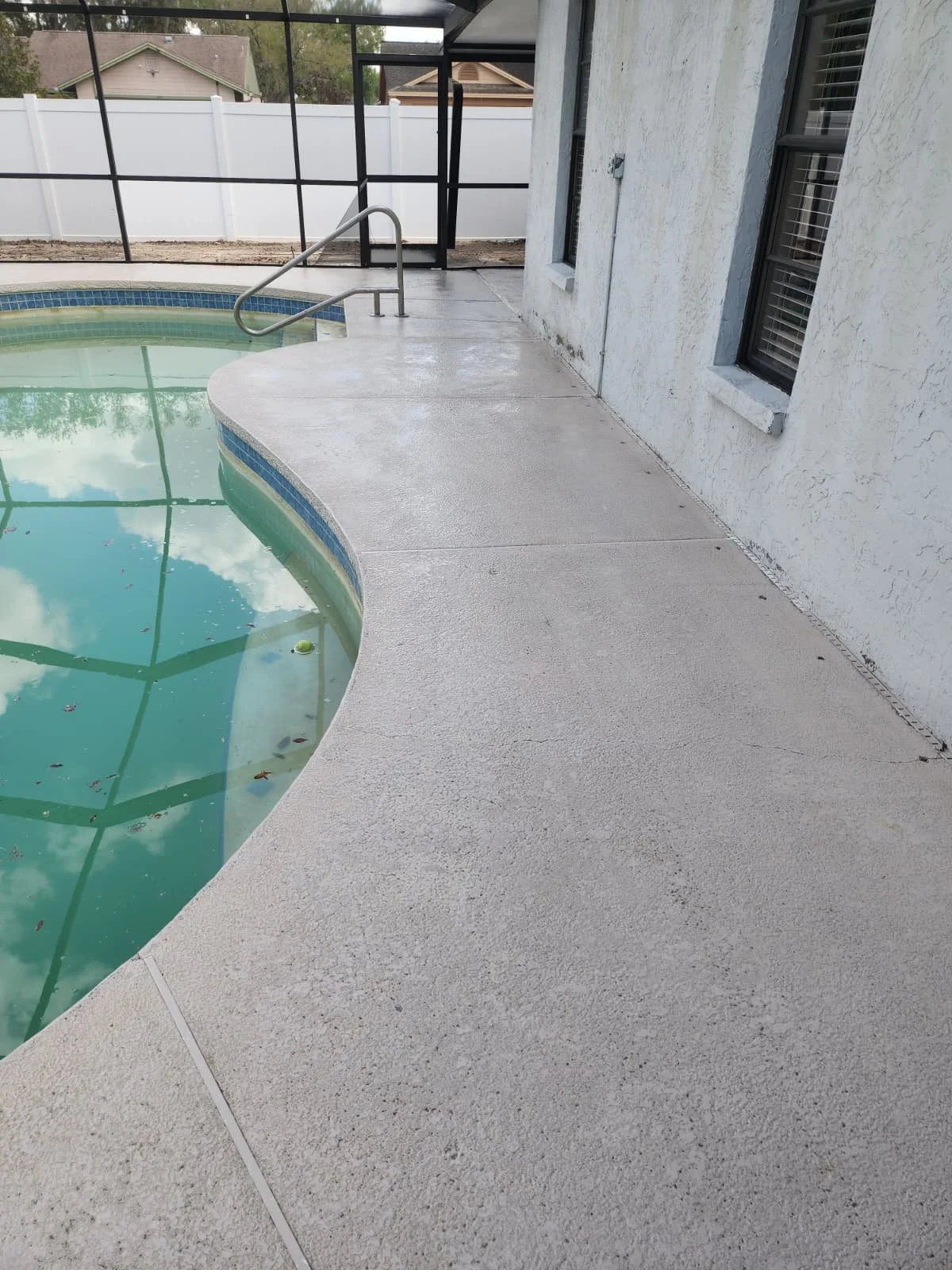 dunedin pool deck pressure wash after Jungle Nation