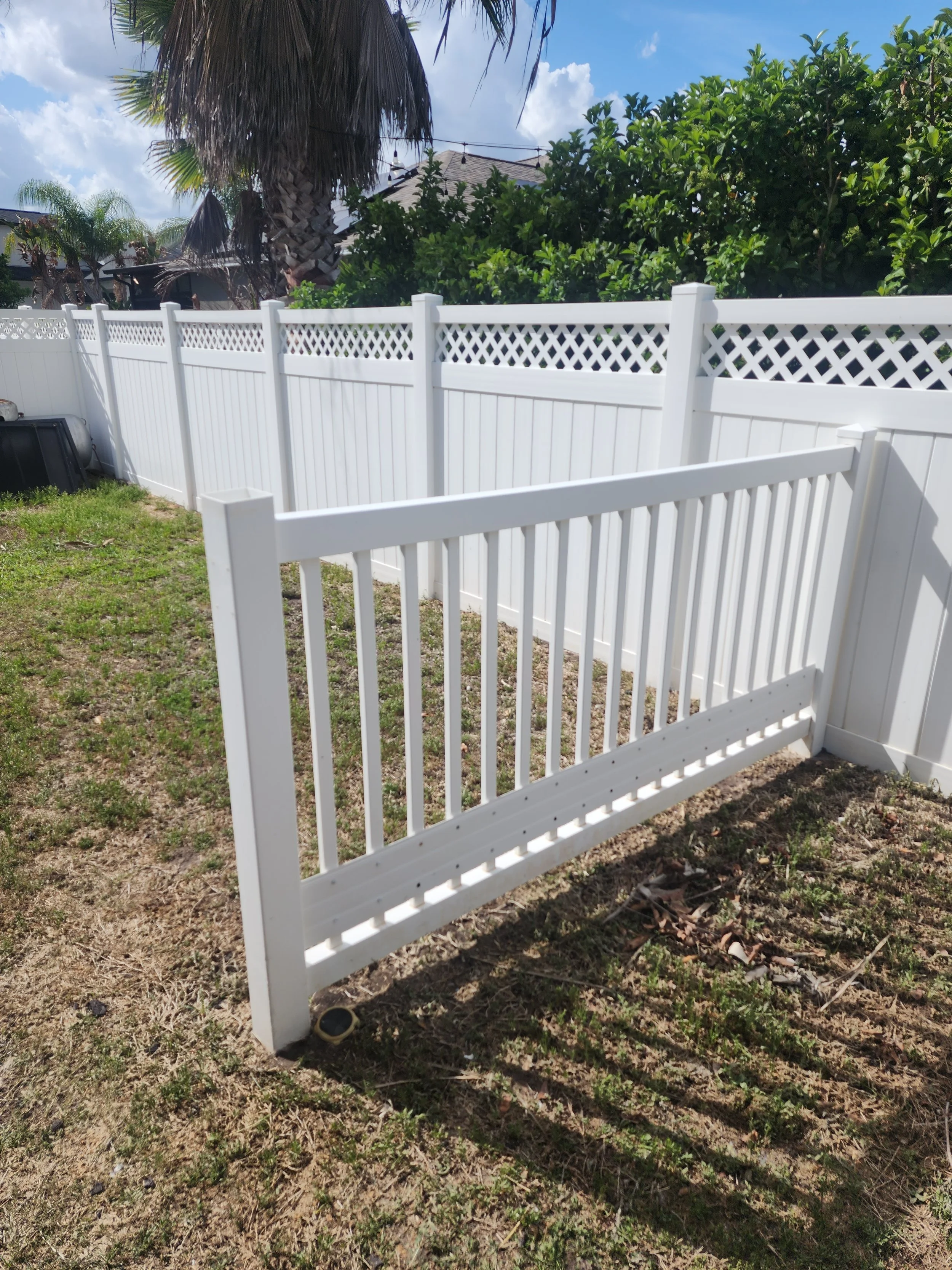 belleair vinyl fence pressure wash after Jungle Nation