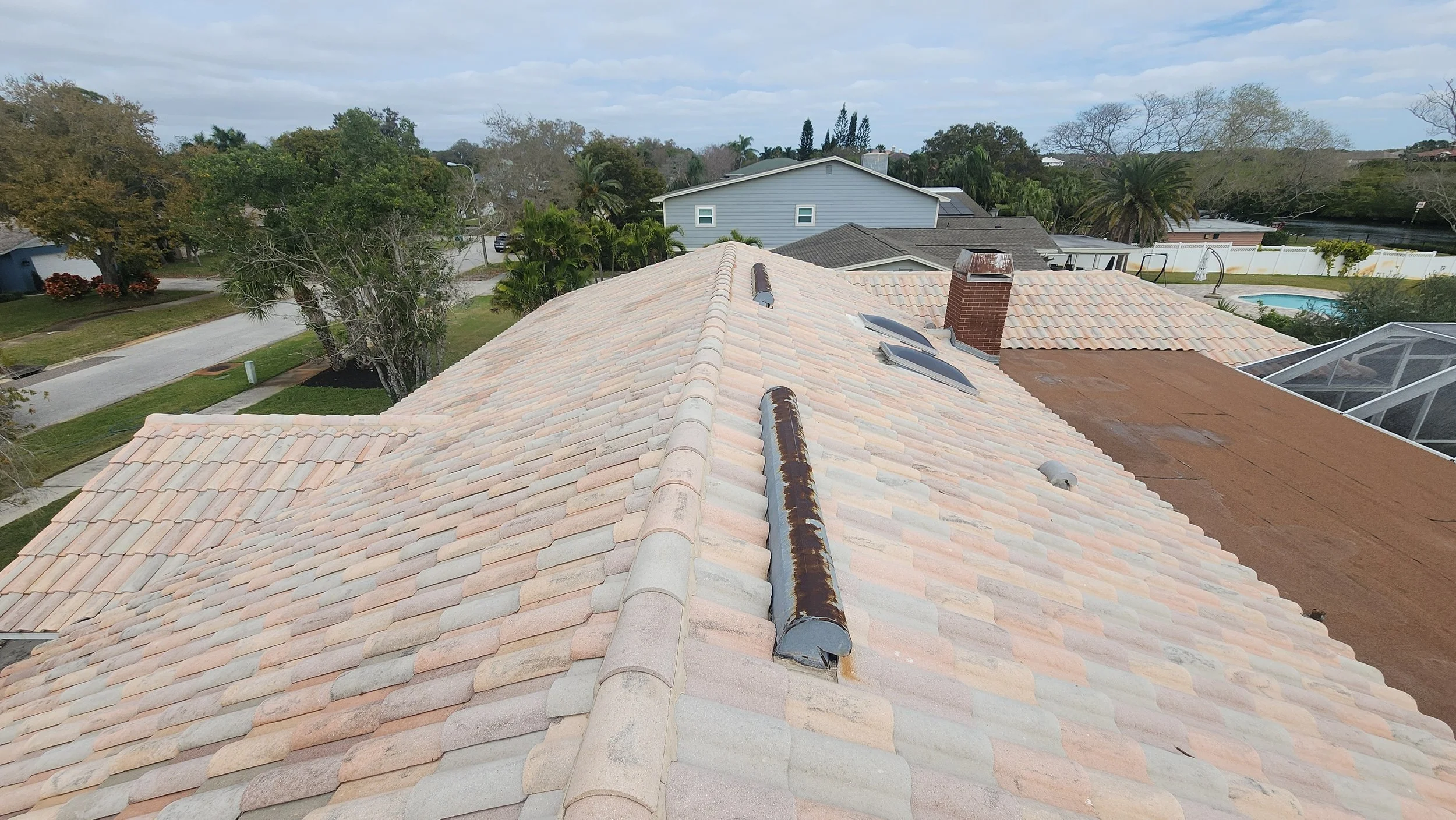largo roof soft wash after Jungle Nation