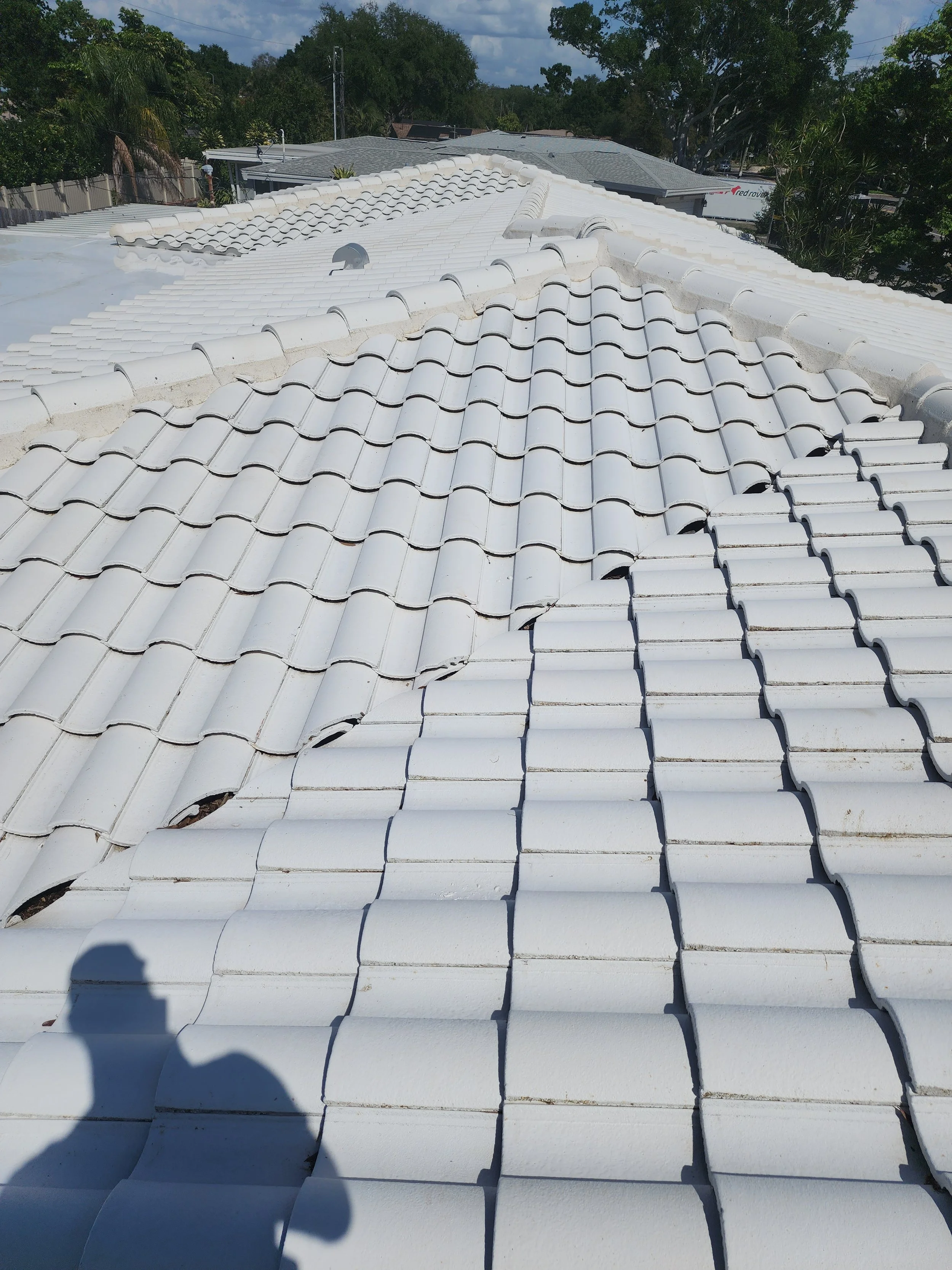 Seminole tile roof soft wash after photo