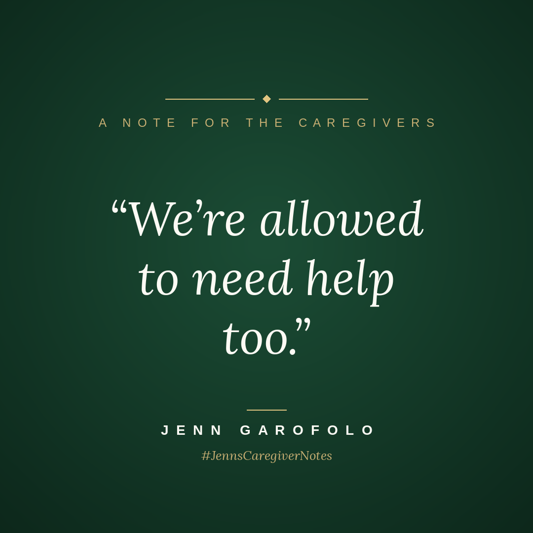 Notes for the Caregivers