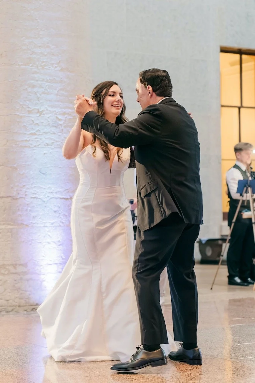 Ohio Statehouse wedding father and daughter dance.
