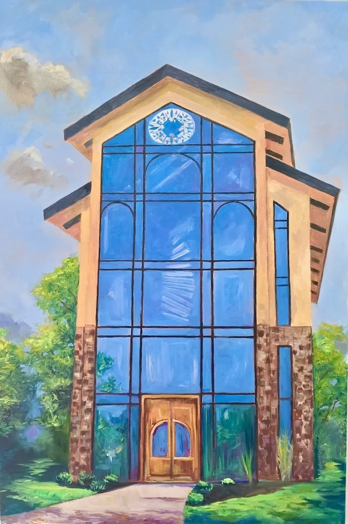 Live event painting at The Mettey Chapel and Event Center