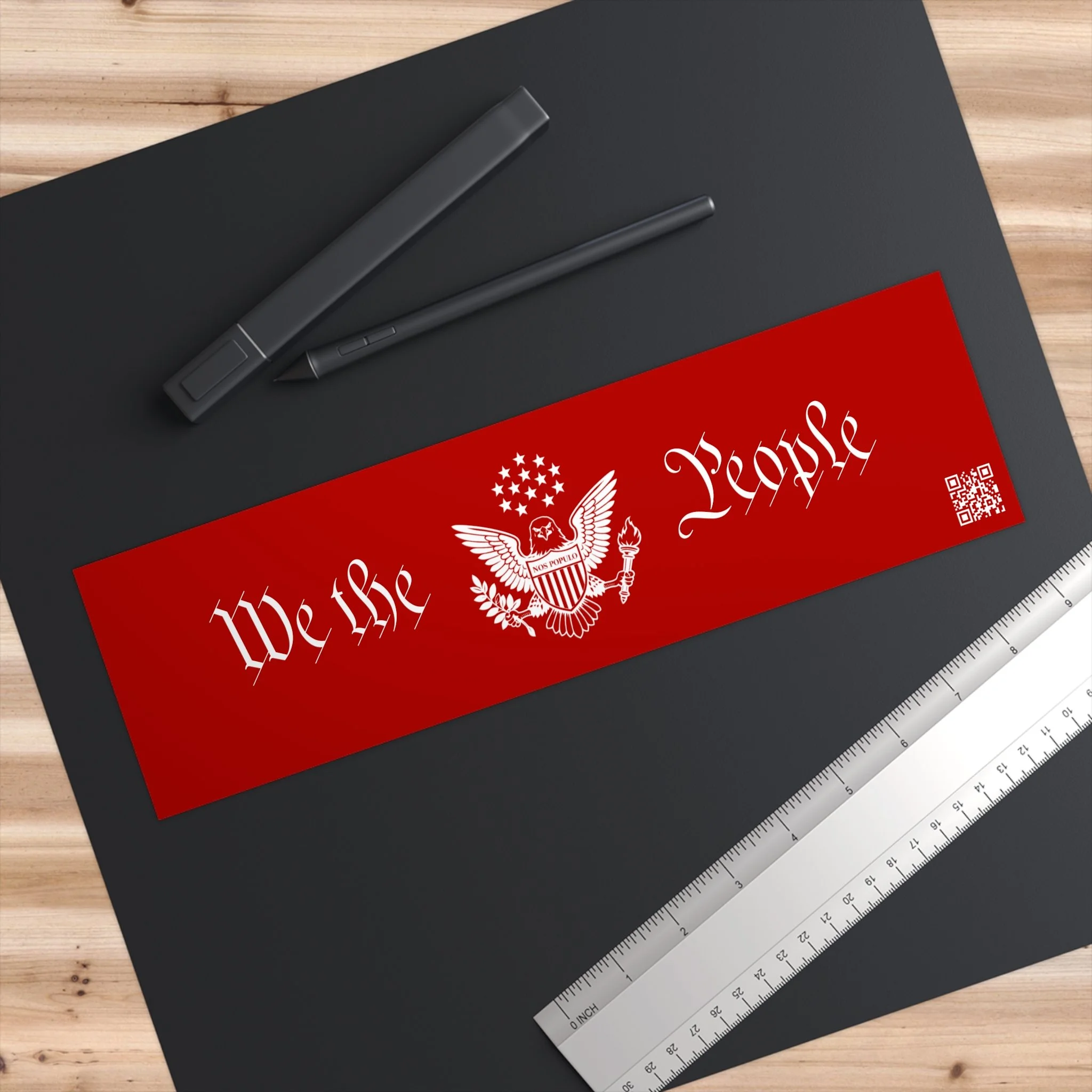 House of the People - We the People Bumper Sticker, Red