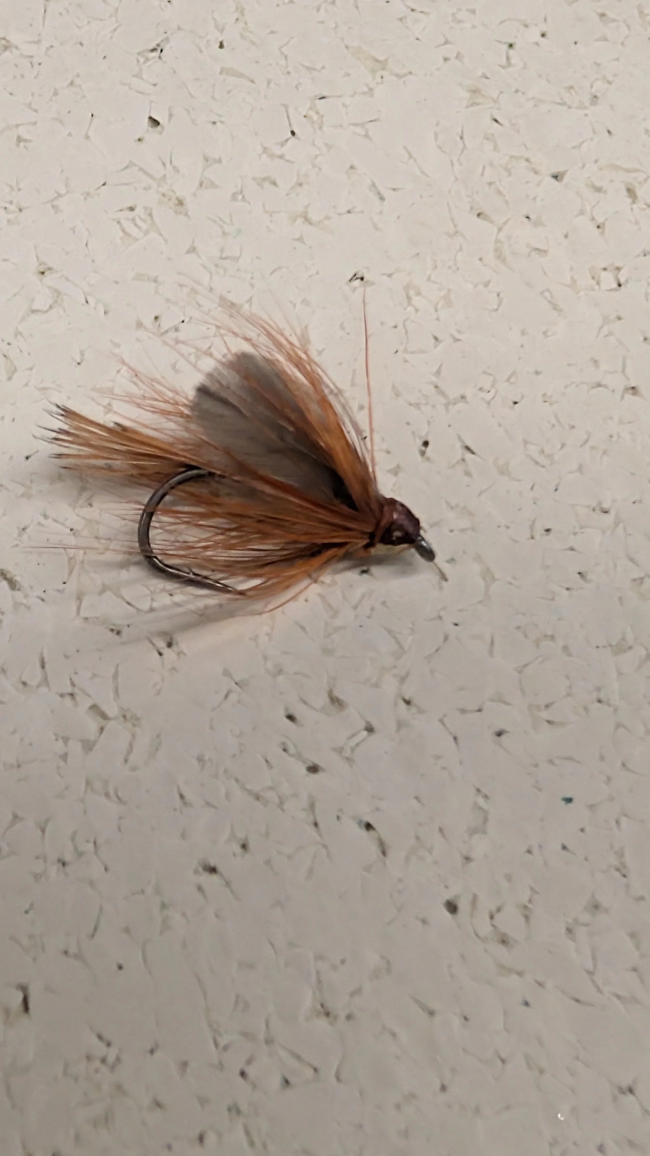 Brown mayfly imitation