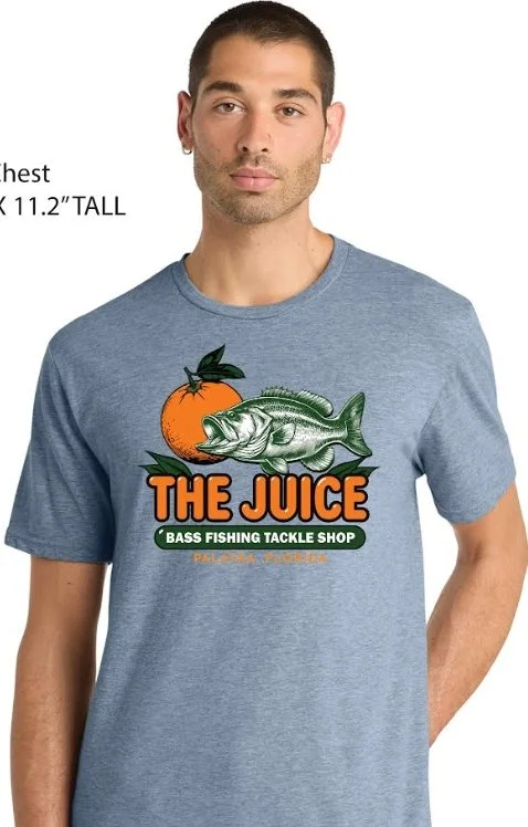 The Juice Bass Tackle - Blue T-Shirt