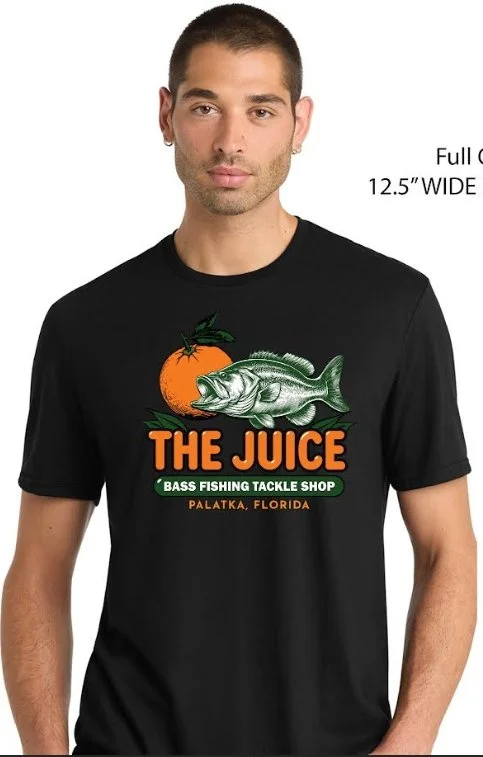 The Juice Bass Tackle - Black T-Shirt
