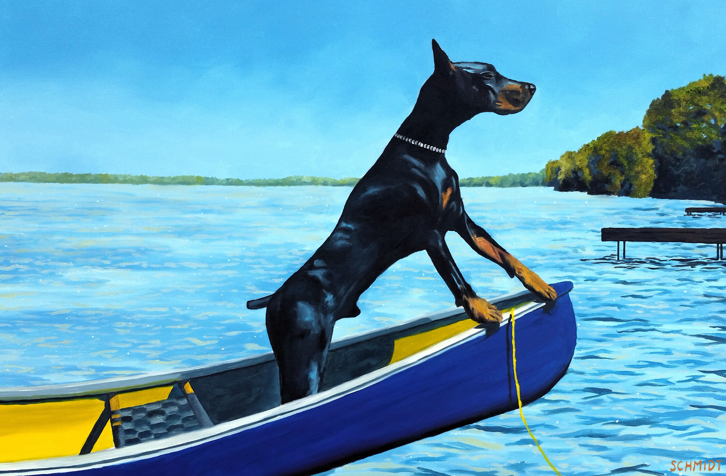 "Dexy", oil on canvas, 24"x36", 2019