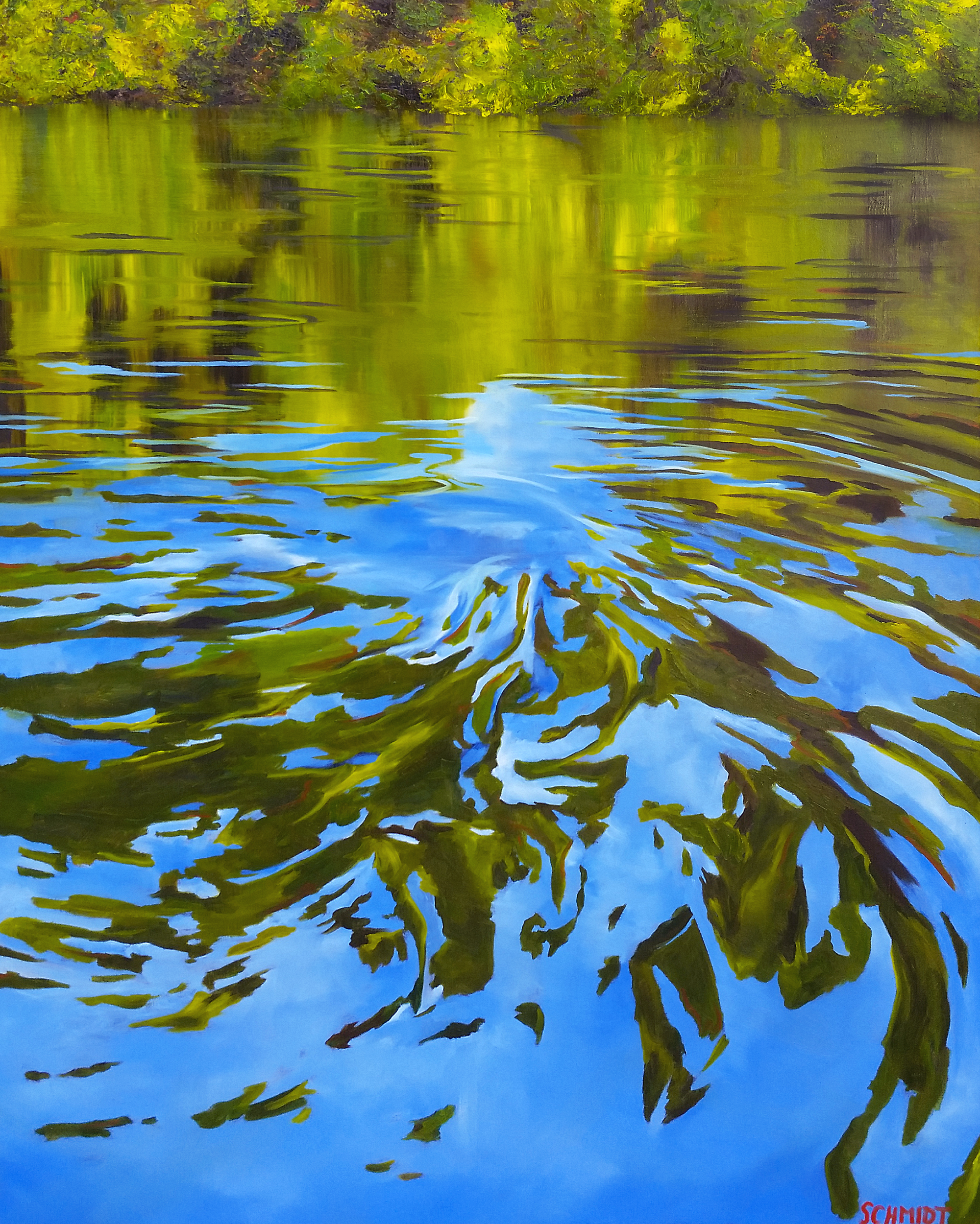 "Reflections on Water", oil on canvas, 48"x60", 2019