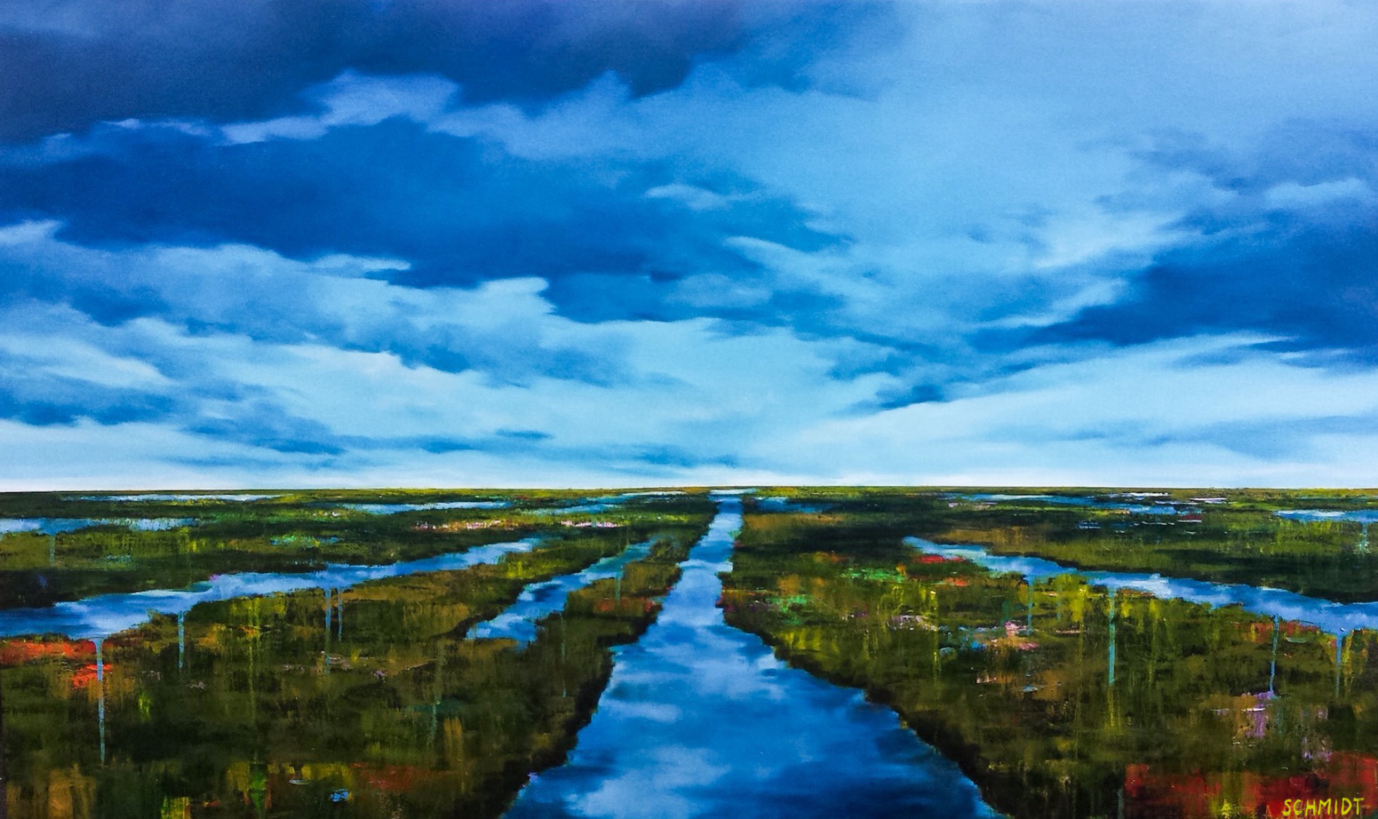"Wetland", oil on canvas, 36"x60", 2017