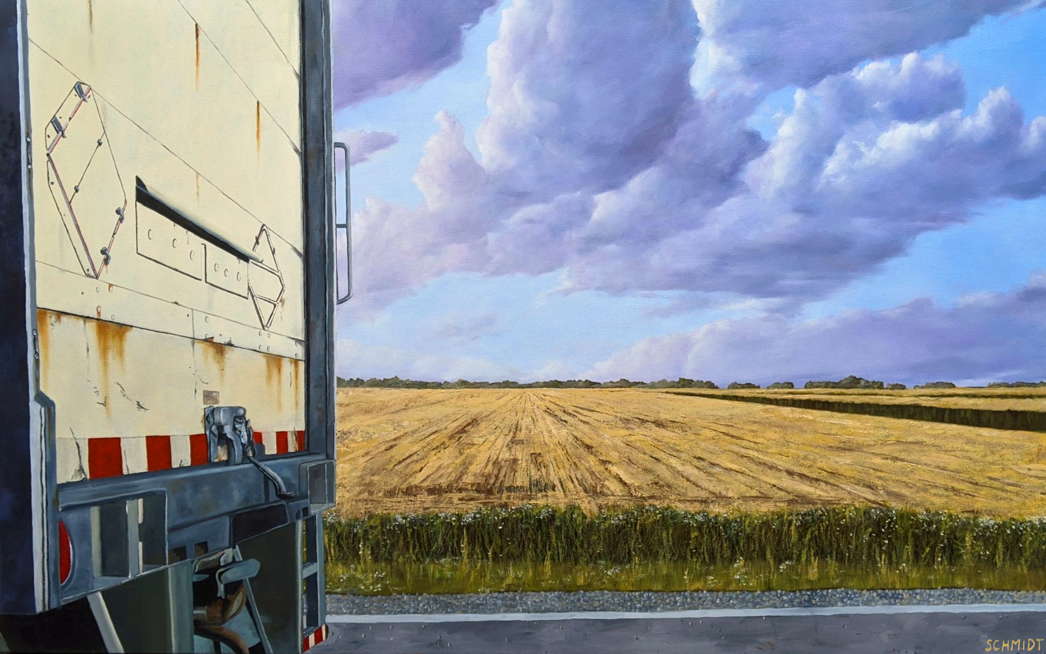 "Summer Vacation", oil on canvas, 30"x48", 2020