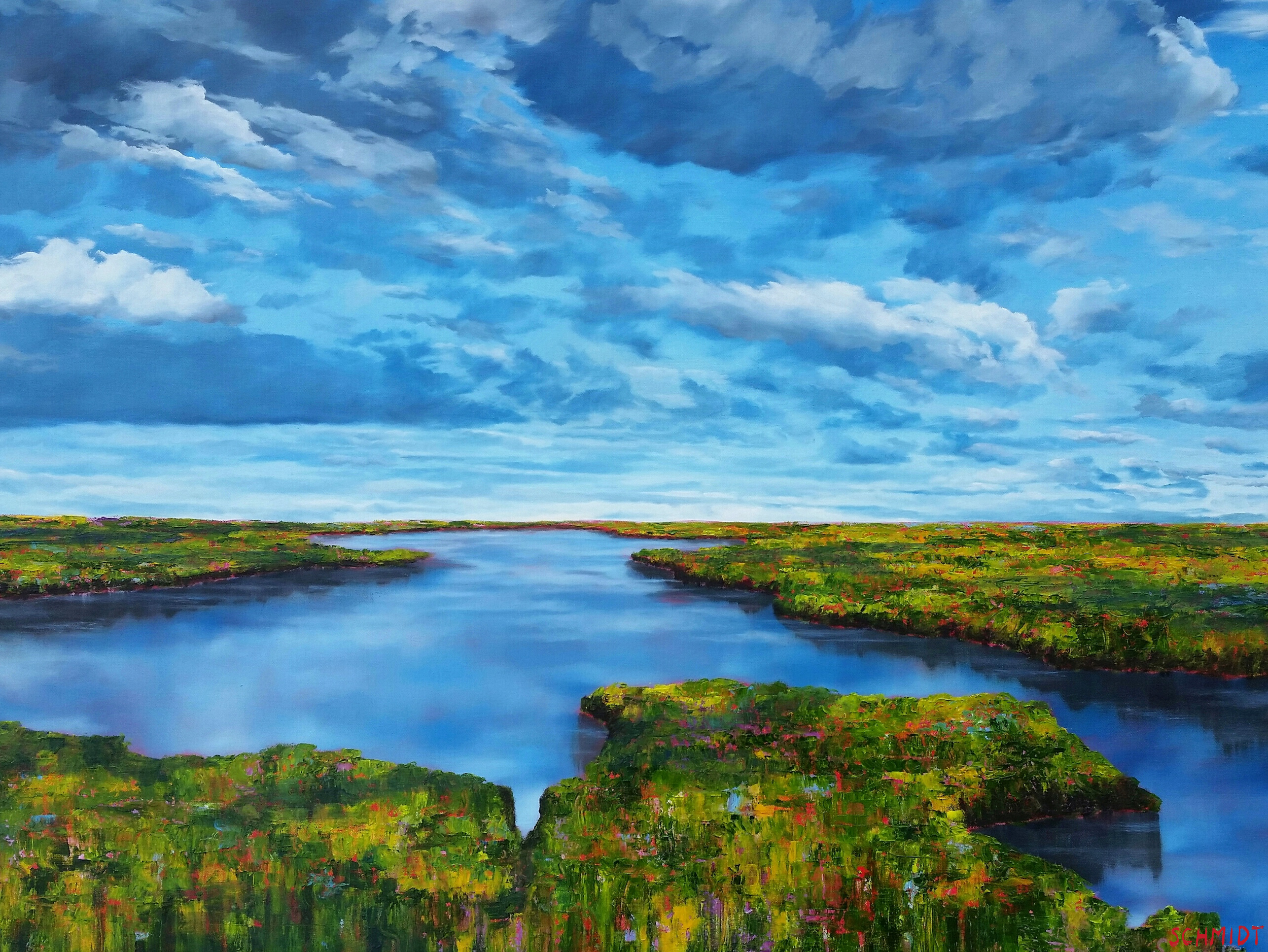 "Marsh", oil on cavas, 36"x48", 2019