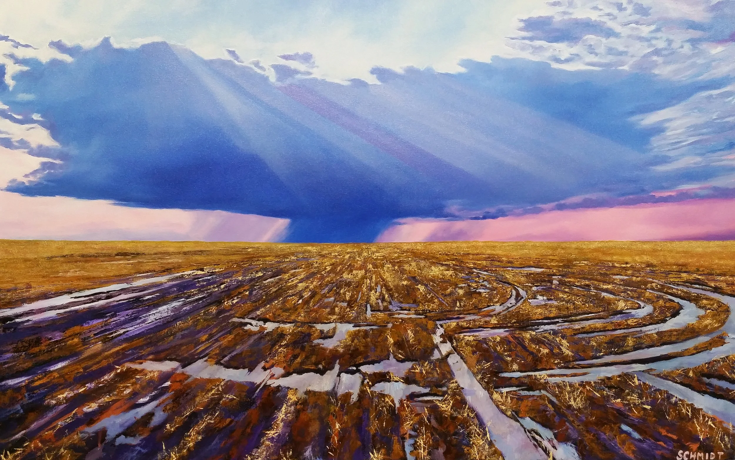 "Anvil", oil on canvas, 30"x48", 2019
