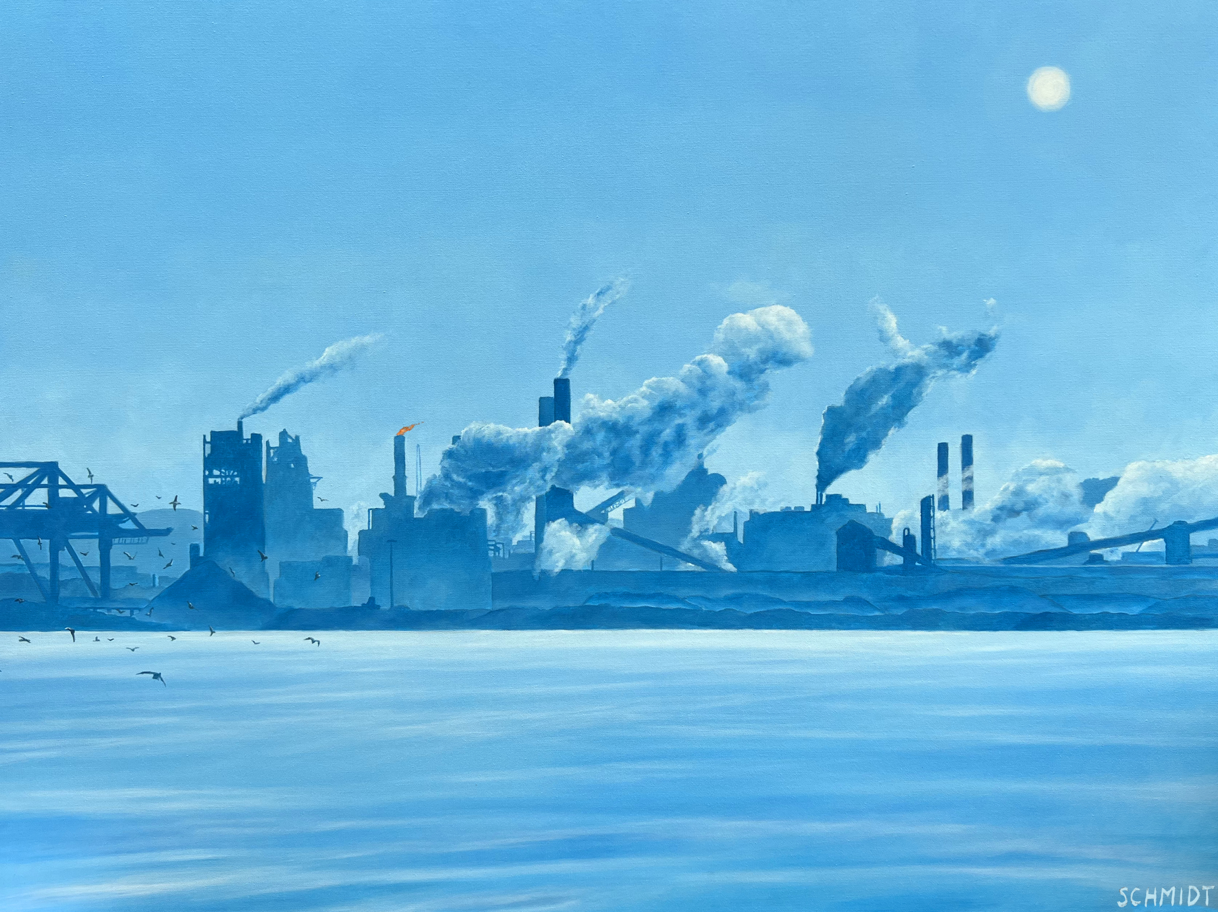 "Waterfront", oil on canvas, 36"x48", 2023